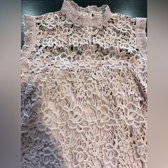 NANETTE LEPORE PURPLE LACE SHEATH DRESS SIZE 8 - Picture 4 of 7